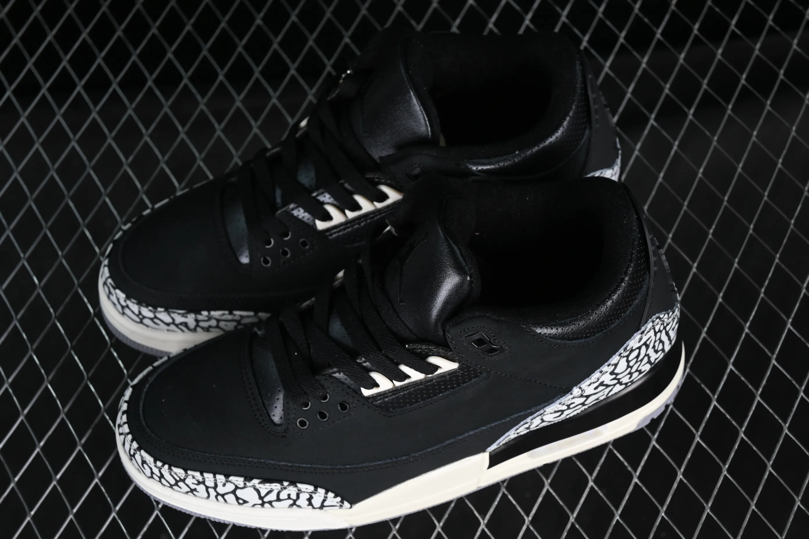 All categories Air Jordan Jordan series basketball shoes Air Jordan 3 G version Air Jordan 3 Retro "Off Noir" AJ3 Joe 3 old black cement CK9246-001
